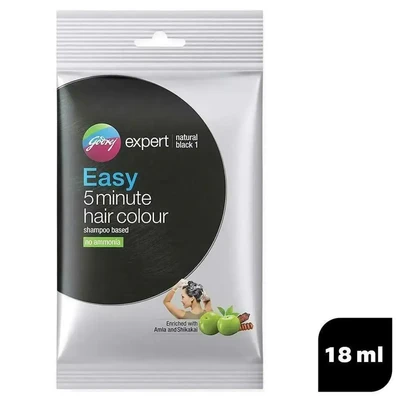 Godrej Expert Easy 5 Minute Hair Colour, Natural Black 18 ml